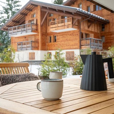 4-Room Apartment With Garden, Gym And Shared Spa Megeve Bagian luar foto