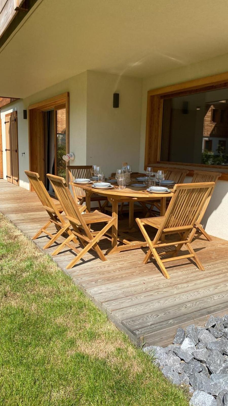 4-Room Apartment With Garden, Gym And Shared Spa Megeve Bagian luar foto