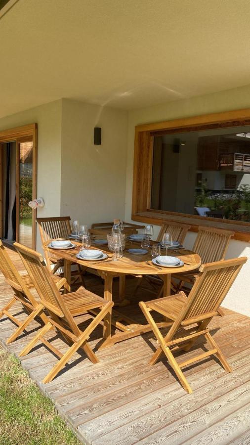 4-Room Apartment With Garden, Gym And Shared Spa Megeve Bagian luar foto